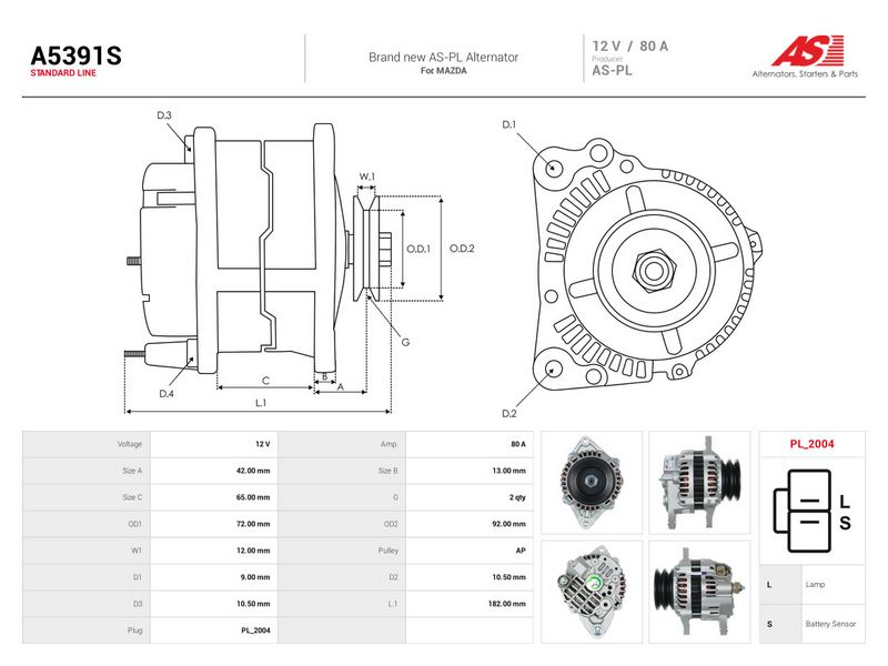 Prekės atitinka OEM kodą: RF1G-18-300B