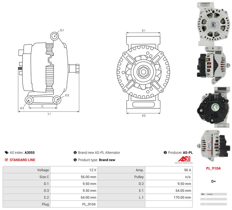Generaator, AS-PL A3055