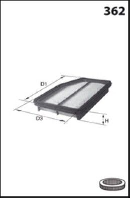 MISFAT Filtre à air P689