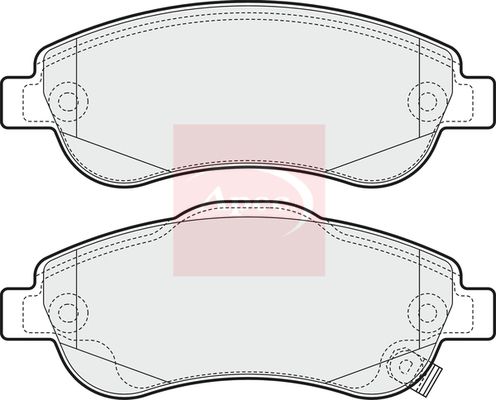APEC Brake Pad Set, disc brake PAD1582