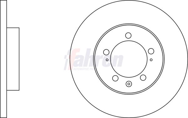Fahren Brake Disc FBD7161