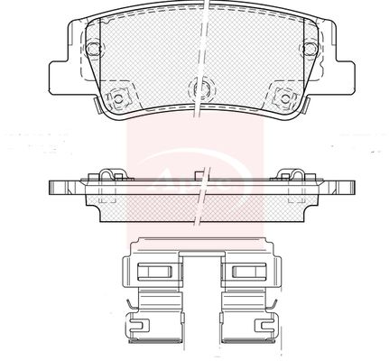 APEC Brake Pad Set, disc brake PAD2534