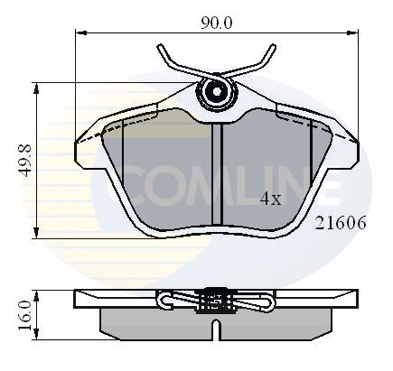 Comline CBP01095 Brake Pad Set, disc brake
