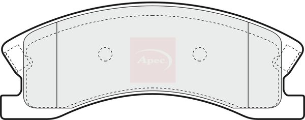 APEC Brake Pad Set, disc brake PAD1389