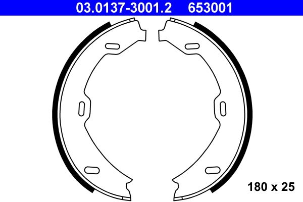 Set saboti frana, frana de mana 03.0137-3001.2 ATE