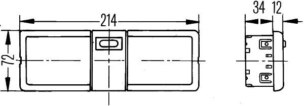 HELLA 2JA 006 447-251 Interior Light