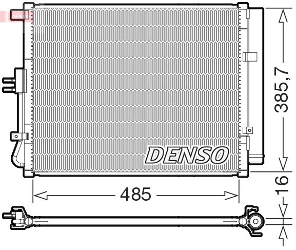DENSO kondenzátor, klíma DCN43007