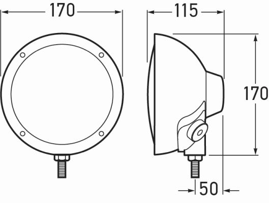 Far faza lunga 1F3 009 094-101 HELLA