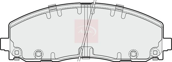 APEC Brake Pad Set, disc brake PAD1880
