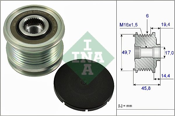 Schaeffler INA generátor szabadonfutó 535 0168 10