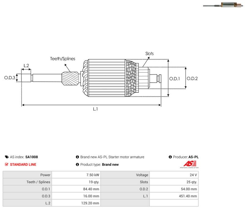 Ankur, starter, AS-PL SA1008