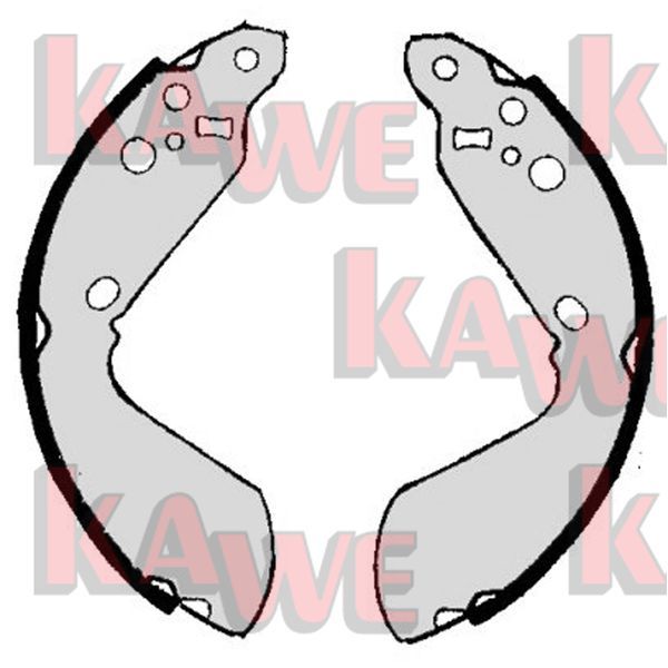 KAWE fékpofakészlet 06890