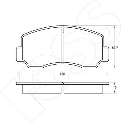 1-GNC R-296 - Brake Pad Set, disc brake