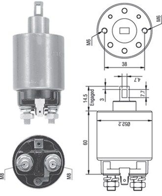 MAGNETI MARELLI mágneskapcsoló, önindító 940113050238