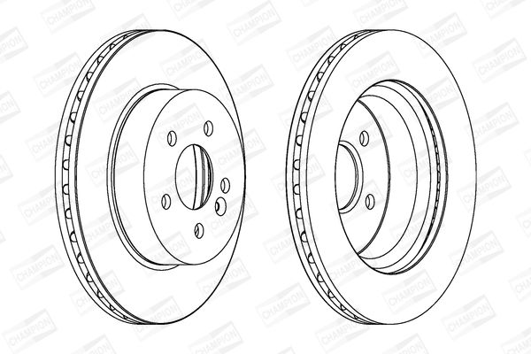 Тормозной диск CHAMPION 562099CH (комплект)
