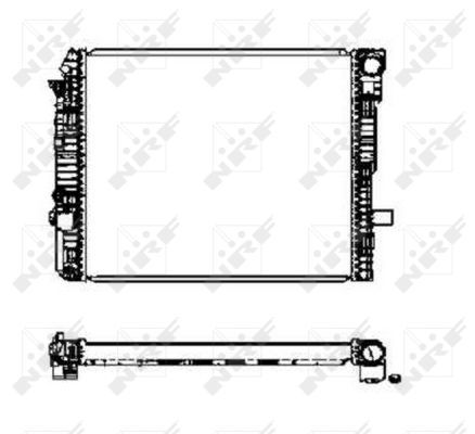 NRF 50587 Radiator, engine cooling