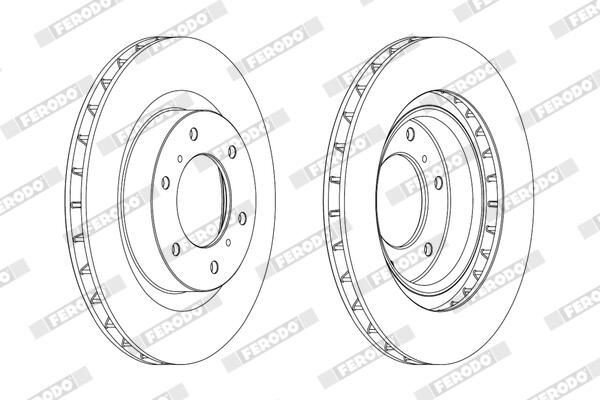 FERODO DDF175C Brake Disc