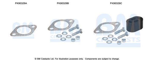 BM CATALYSTS szerelőkészlet, katalizátor FK90329