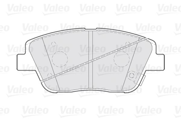 Комплект гальмівних накладок, дискове гальмо, Valeo 301294