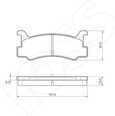 1-GNC R-328 - Brake Pad Set, disc brake