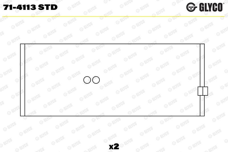 Coussinet+bielle GLYCO 71-4113 STD