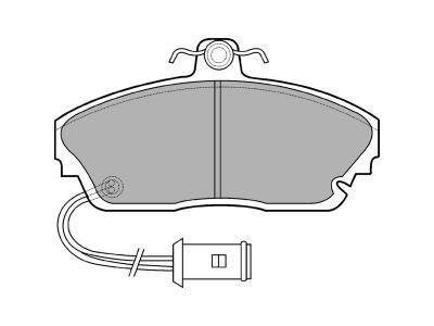 DELPHI LP559 Brake Pad Set, disc brake
