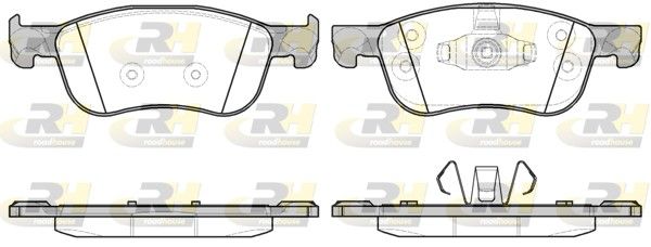 Комплект гальмівних накладок, дискове гальмо, Roadhouse 2177600