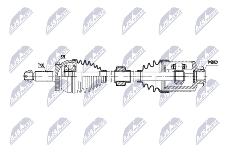 NTY NPW-HY-669 Drive Shaft