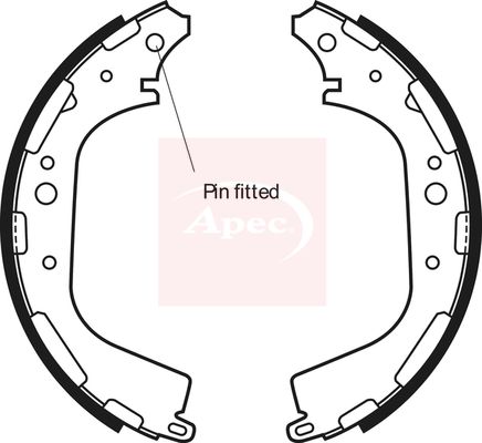 APEC Brake Shoe Set SHU549