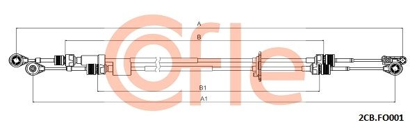 Тросовий привод, коробка передач, Cofle 92.2CB.FO001