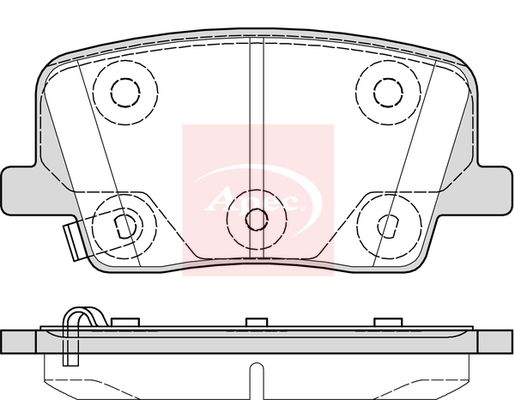 APEC Brake Pad Set, disc brake PAD2382