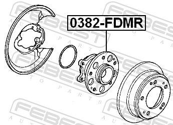 Маточина колеса, Febest 0382-FDMR