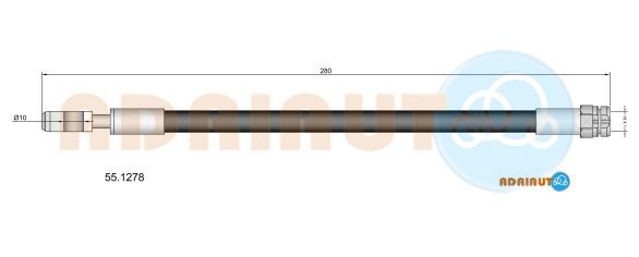 Гальмівний шланг, Adriauto 55.1278