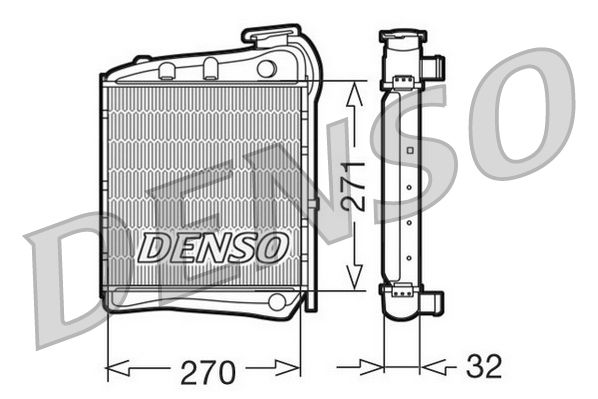 Denso Engine Cooling Radiator DRM99004