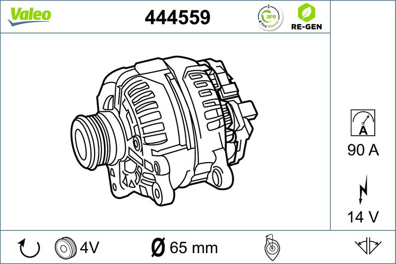 VALEO Dynamo / Alternator 444559