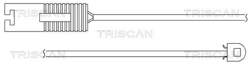 TRISCAN figyelmezető kontaktus, fékbetétkopás 8115 11009