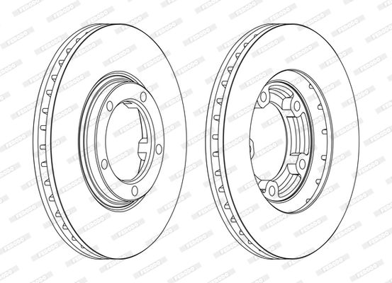 Гальмівний диск, Ferodo DDF1404C