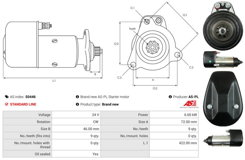 AS-PL S0446 Starteris