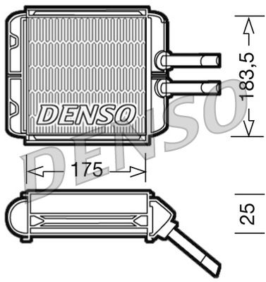 DENSO Hőcserélő, belső tér fűtés DRR08001