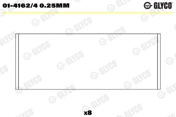 Підшипник шатуна, Glyco 01-4162/40.25MM