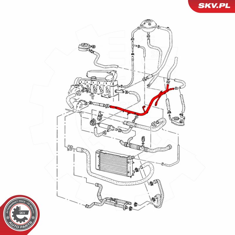 ESEN SKV 43SKV752 Coolant Pipe