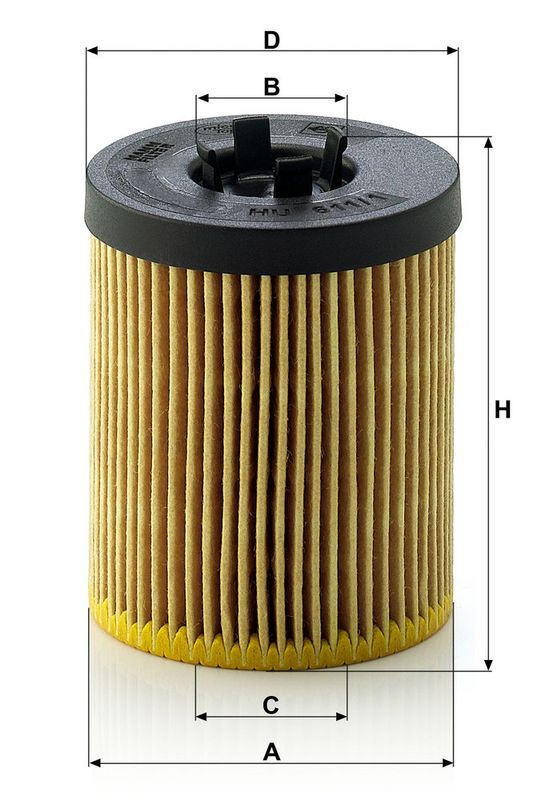 Õlifilter, MANN-FILTER HU 611, 1 x