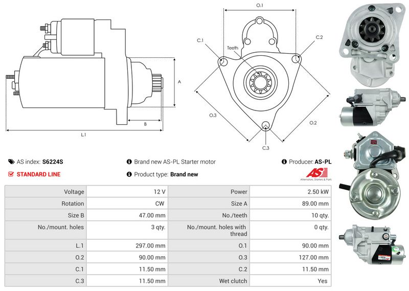 AS-PL S6224S Starter