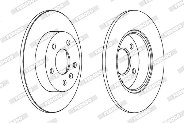 FERODO DDF1044C Brake Disc