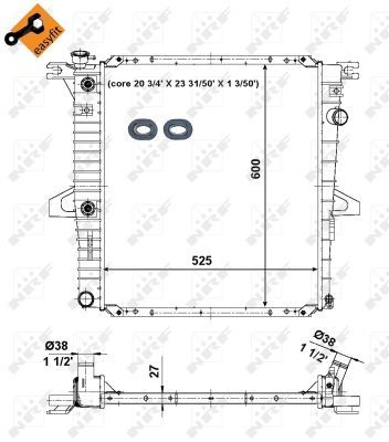 NRF 56044 Radiator, engine cooling