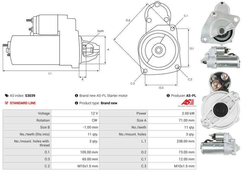 AS-PL S3039 Starter
