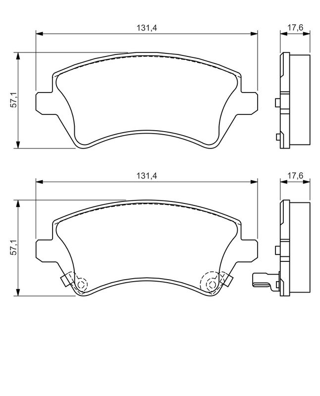 Set placute frana,frana disc 0 986 424 735 BOSCH