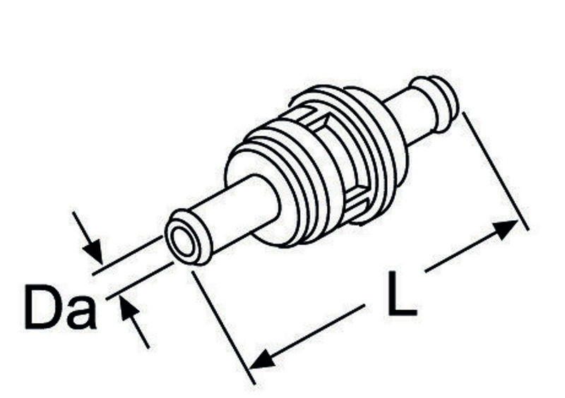 Set reparat cabluri, supapă de expansiune (pompă de căldură) WEBASTO Check valve w/o drainage hole D18, L = 90 1319250A