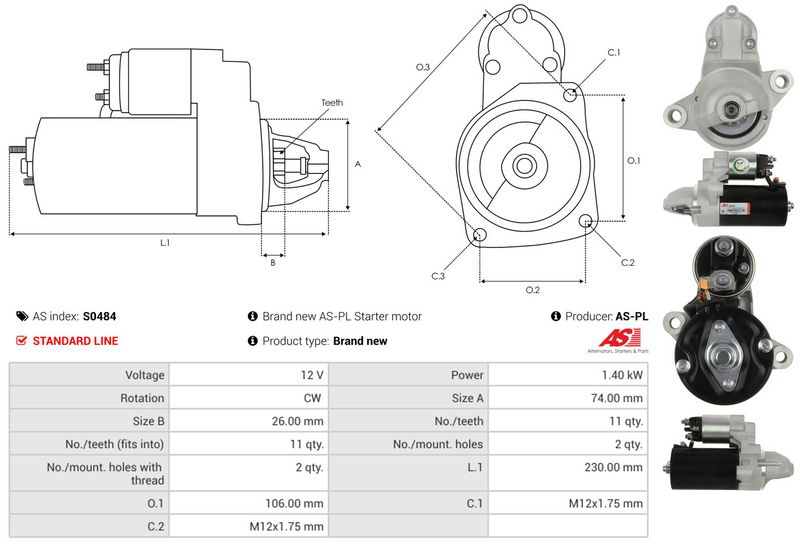 AS-PL S0484 Starter