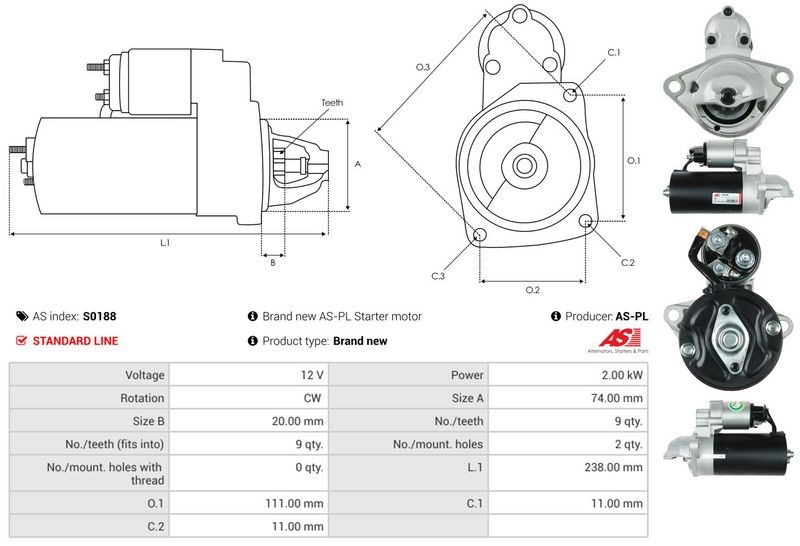AS-PL S0188 Starter
